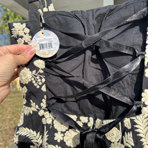 EDDY DORIS EMBROIDERED FRINGE MINI DRESS - Picture 4 of 16